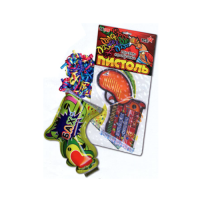 Пистоль Надувная хлопушка купить в Игарке | igarka.salutsklad.ru
