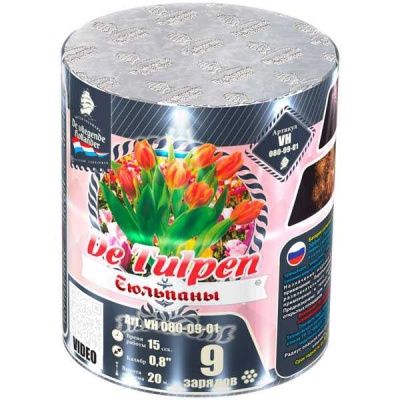 Тюльпаны Батарея салютов купить в Игарке | igarka.salutsklad.ru