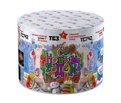 С Новым годом! 25 Салют купить в Игарке | igarka.salutsklad.ru