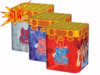 Флаг России Дневной фейерверк купить в Игарке | igarka.salutsklad.ru