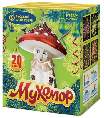 Мухомор Батарея салютов купить в Игарке | igarka.salutsklad.ru